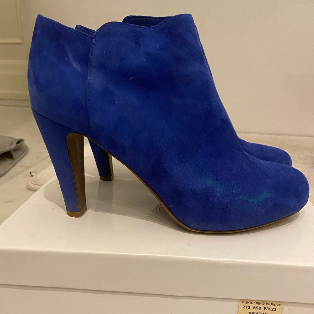 See by Chloe cobalt blue booties